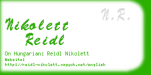 nikolett reidl business card